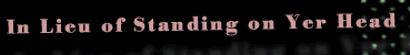 about Standing On Yer Head
